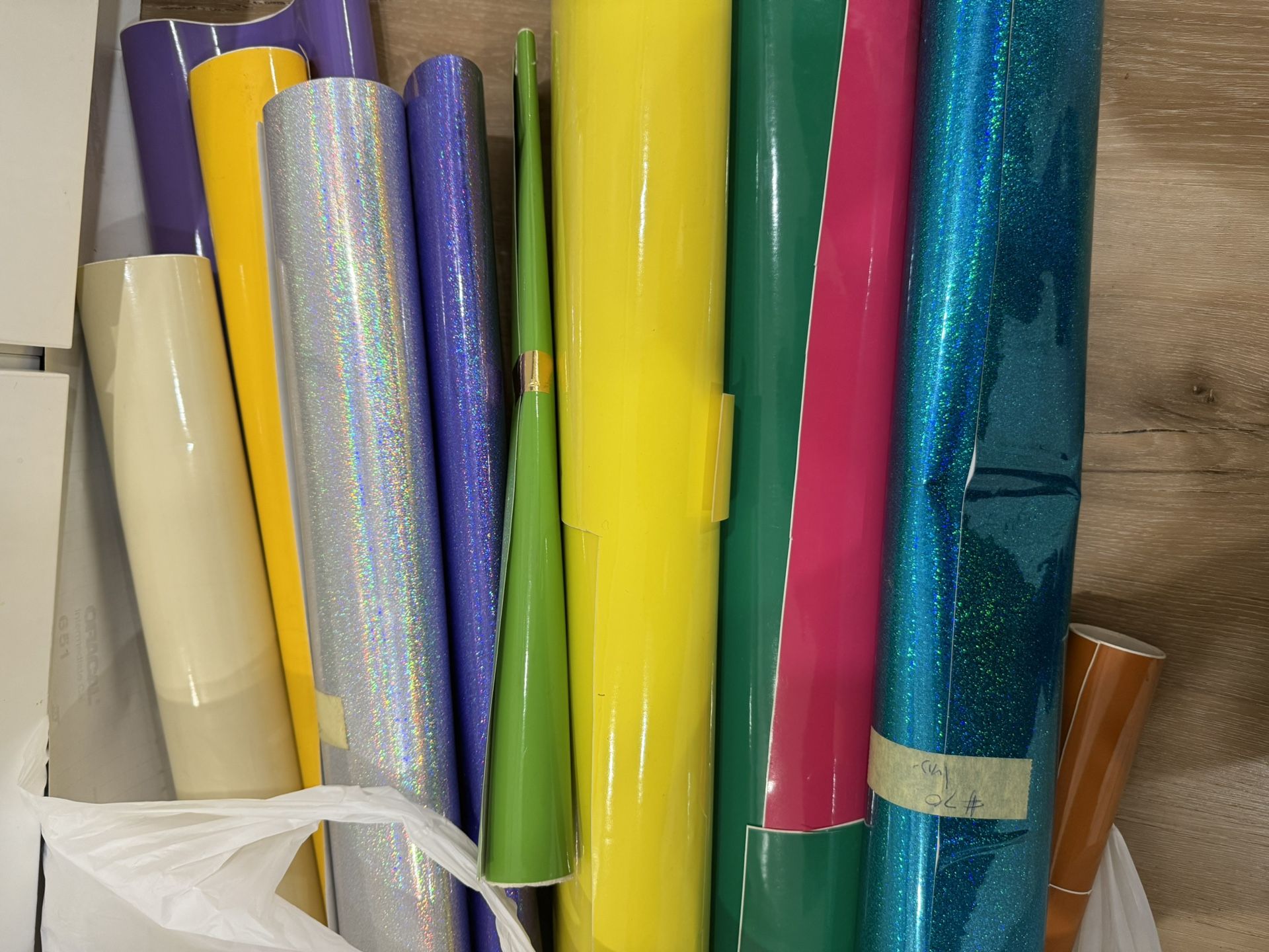 Vinyl Rolls About 30 Inches Wide