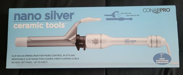 ConAir Nano Silver Ceramic Curling Iron 1"
