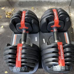 Adjustable Dumbbells And Stand