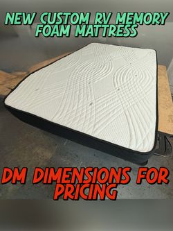 NEW CUSTOM RV MEMORY FOAM MATTRESS