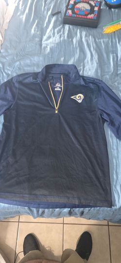 LA Rams Majestic long sleeve Quarter-Zip Pullover