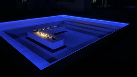Fire Pit, Sunken Fire Pit, LED Lights