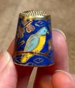 Vintage Cloisonne Thimble