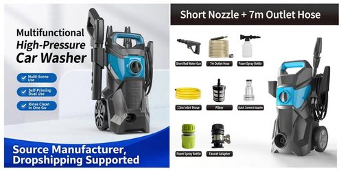 Electric Pressure Washer for Cars, Driveways, Patios