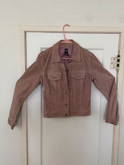 💥 25% OFF 💥 ✨ GAP ✨ 💕 Women’s LEATHER Jacket 💘 Size M  💘 💞 🤍Unique GAP Pick Leather 🤍