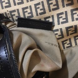 Canvas  Beige Fendi Bag 