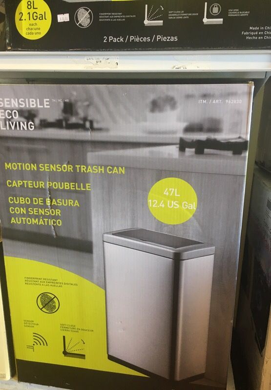 12.4 gallon motion sensor trash can from Costco