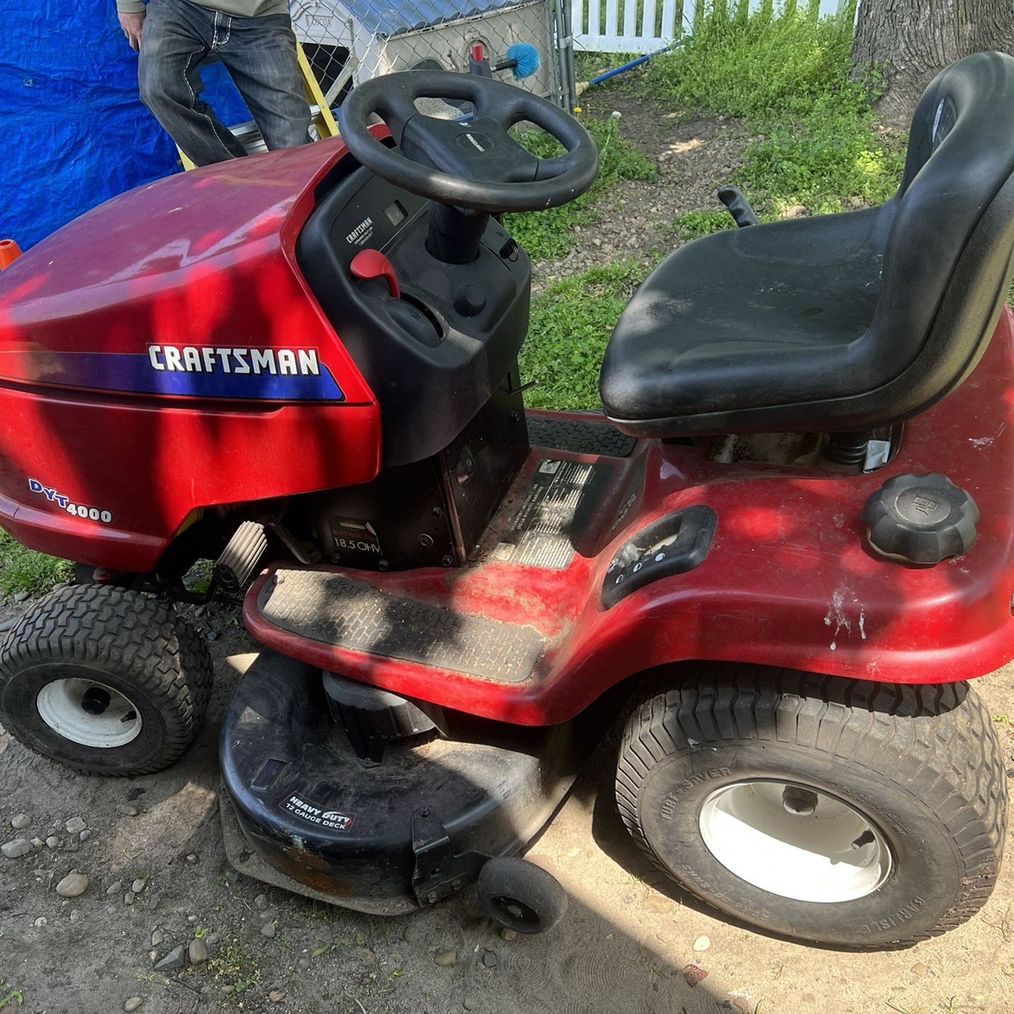 ,Hydrostatic Craftsman Riding Mower 42 Inch Cut DYT 4000 Runs Great