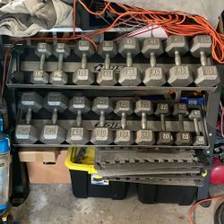 540 Lb Dumbbell Set With Stand 
