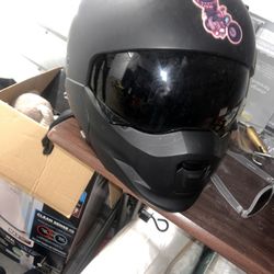 Riding Helmet Plus Full Dual Surround Sound Bluetooth Headset