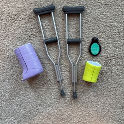 American Girl Doll Crutches Feel Better Set