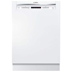 Bosch 300 Series 24 in. White Front Control Tall Tub Dishwasher