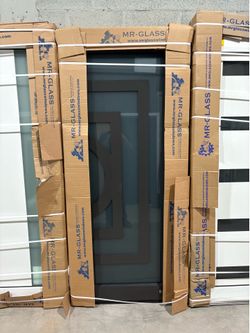 Hurricane impact French doors with custom designs