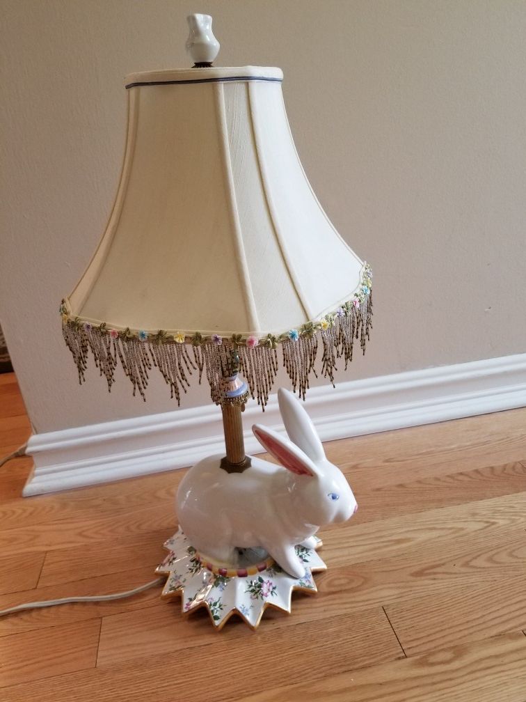 Mackenzie Childs hassenpfeffer rabbit lamp