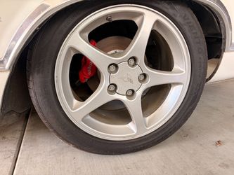 C5 Corvette Silver5 Spoke Aluminum Wheels