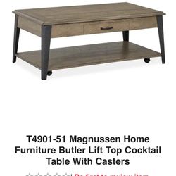 Sturdy Wooden Lift Top Table 