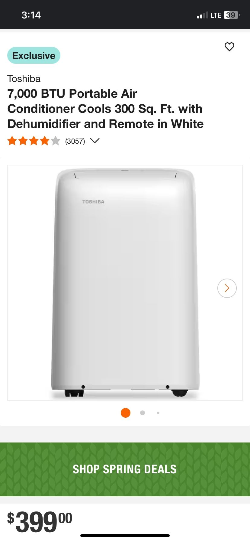 Toshiba Portable AC Unit