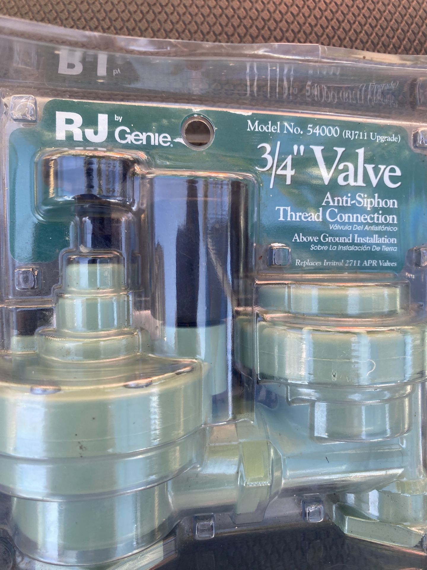 RJ GENE 3/4 VALVE ANTI-SIPLON THREAD CONNECTION 