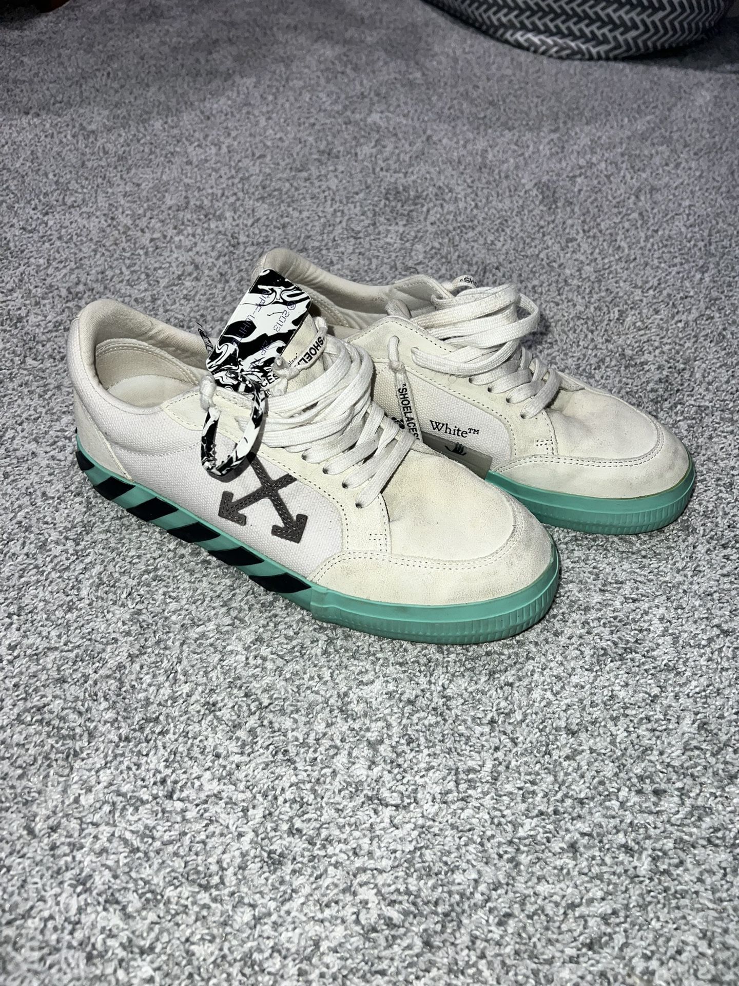 Off White Men’s Sneakers White/green