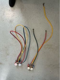 two AC pump hoses