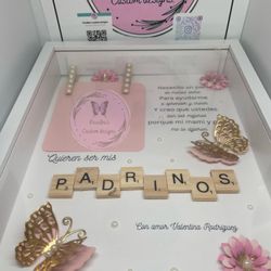 Shadow Box For Godparents 