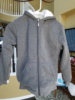 Starting Line Wool I side Hoodie Jacket. Size 14/16. Used