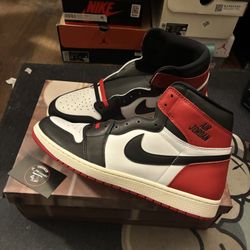 Jordan 1 Black Toe Reimagined Sz 15