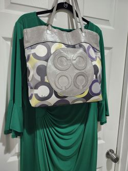 COACH SIGNATURE BEAUTIFUL MULTI TOTE / PURSE 