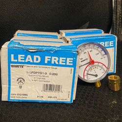 Watts Pressure & Temp gauges (5)
