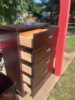Cherry wood dresser