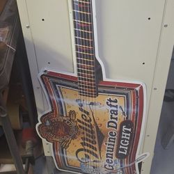 Guitar Beer Sign Thing