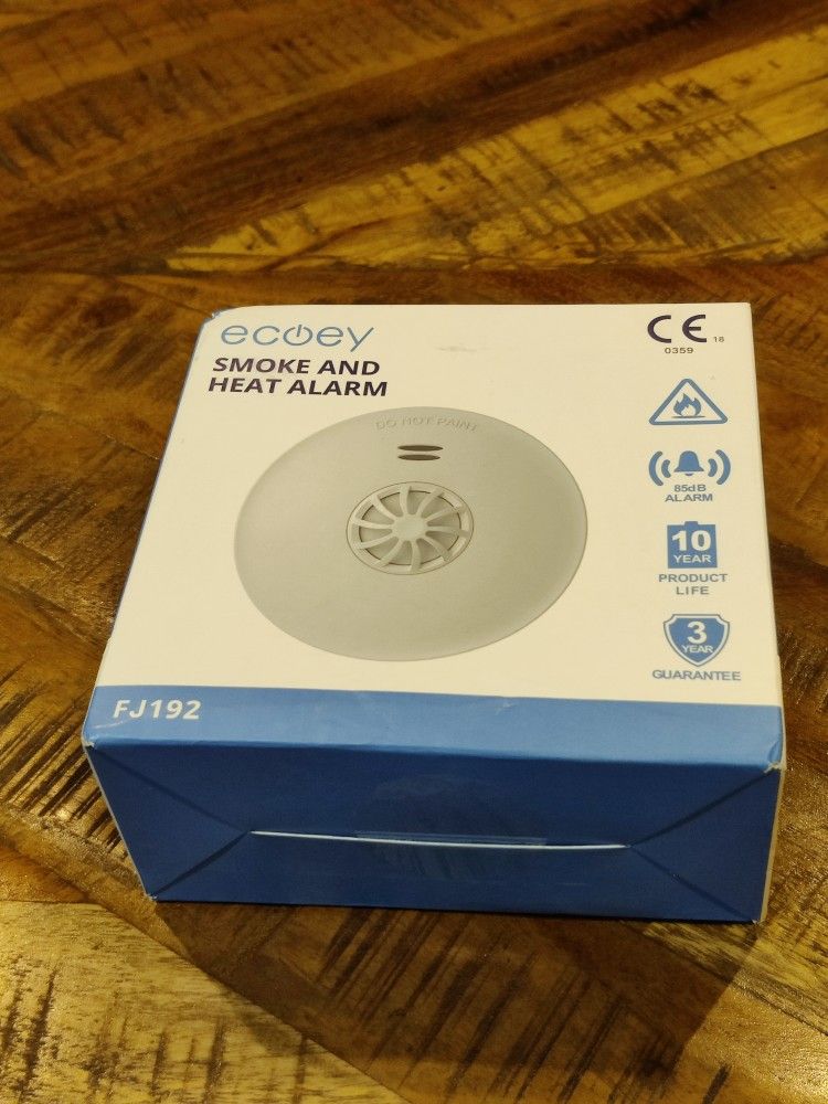 ecoey smoke & heat alarm new