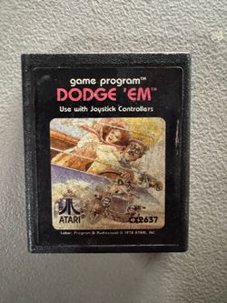 UNTESTED! Dodge 'Em - Atari 2600 Video Game Cartridge