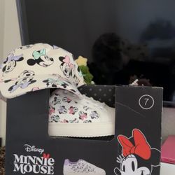 DISNEY Minnie Mouse shoes & Hat NEW 