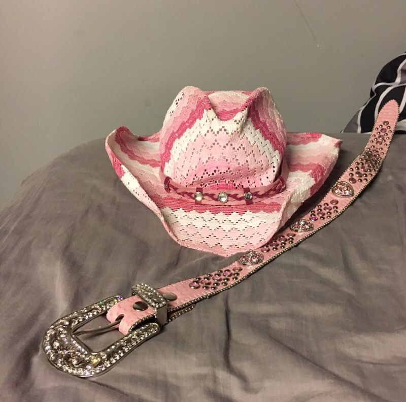 Cowgirl hat and belt