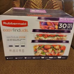 Rubbermaid 30 Piece Set Containers+Lids Special Edition 