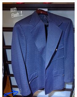 Grenadiers Mens Blazer, Blue-White Full Quality