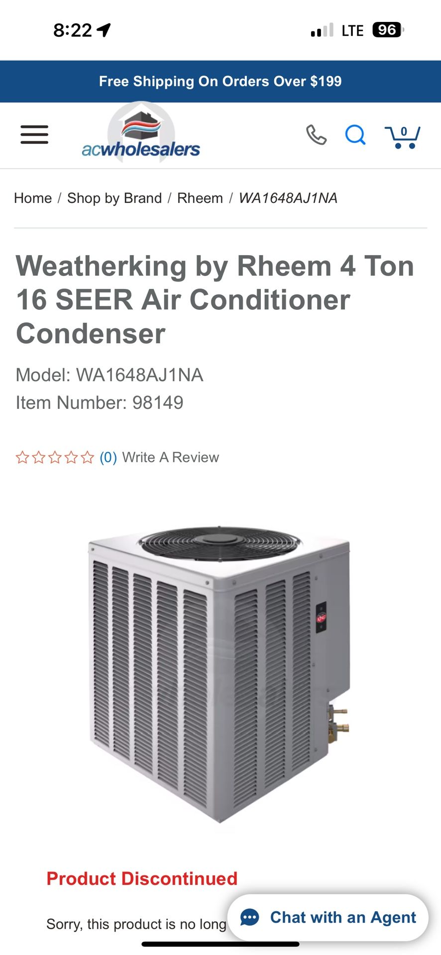 Weatherking by Rheem Ton 16 SEER Air Conditioner Condenser