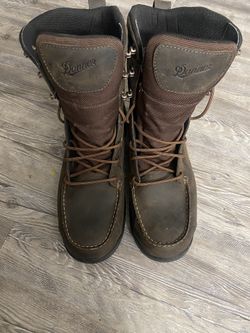 DANNER SHARPTAIL 8" DARK BROWN waterproof laced up HUNT BOOTS 45026 - Sz 14