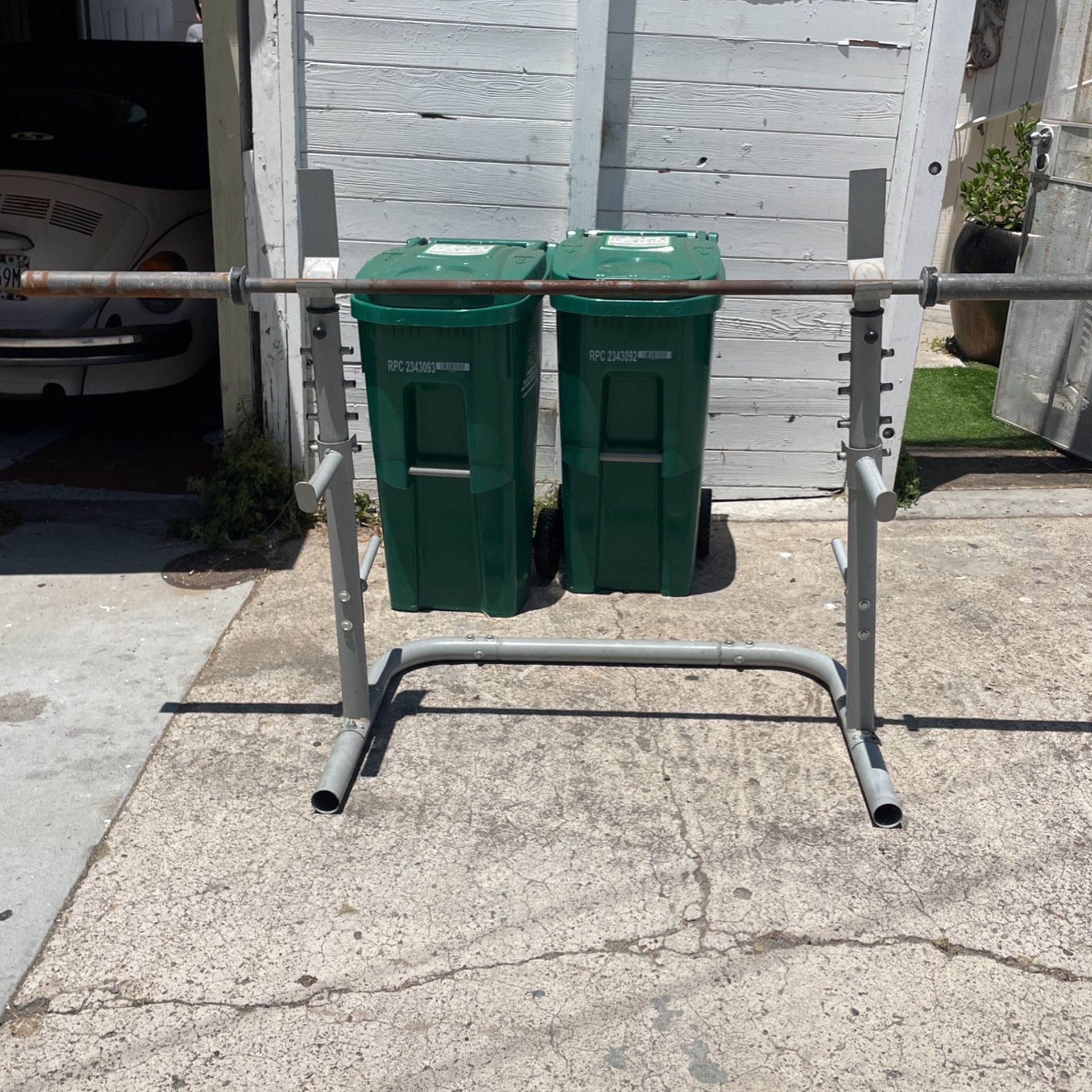 Barbell Weight Rack With Other Garage Sale Items for Sale in San Diego ...