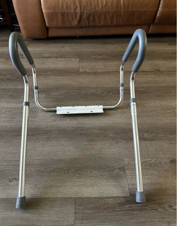 Toilet Safety Rail with Grab Handles