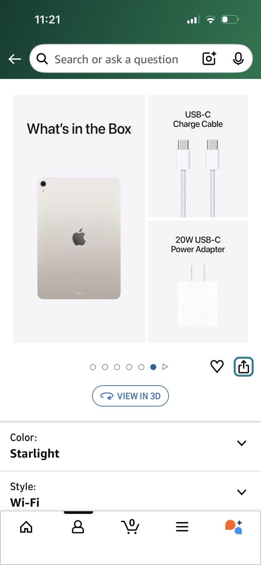 Apple IPad Air 11” M3 256 GB