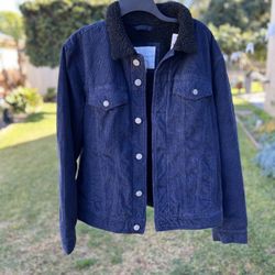 Men's American Eagle Jacket Corduroy Sherpa