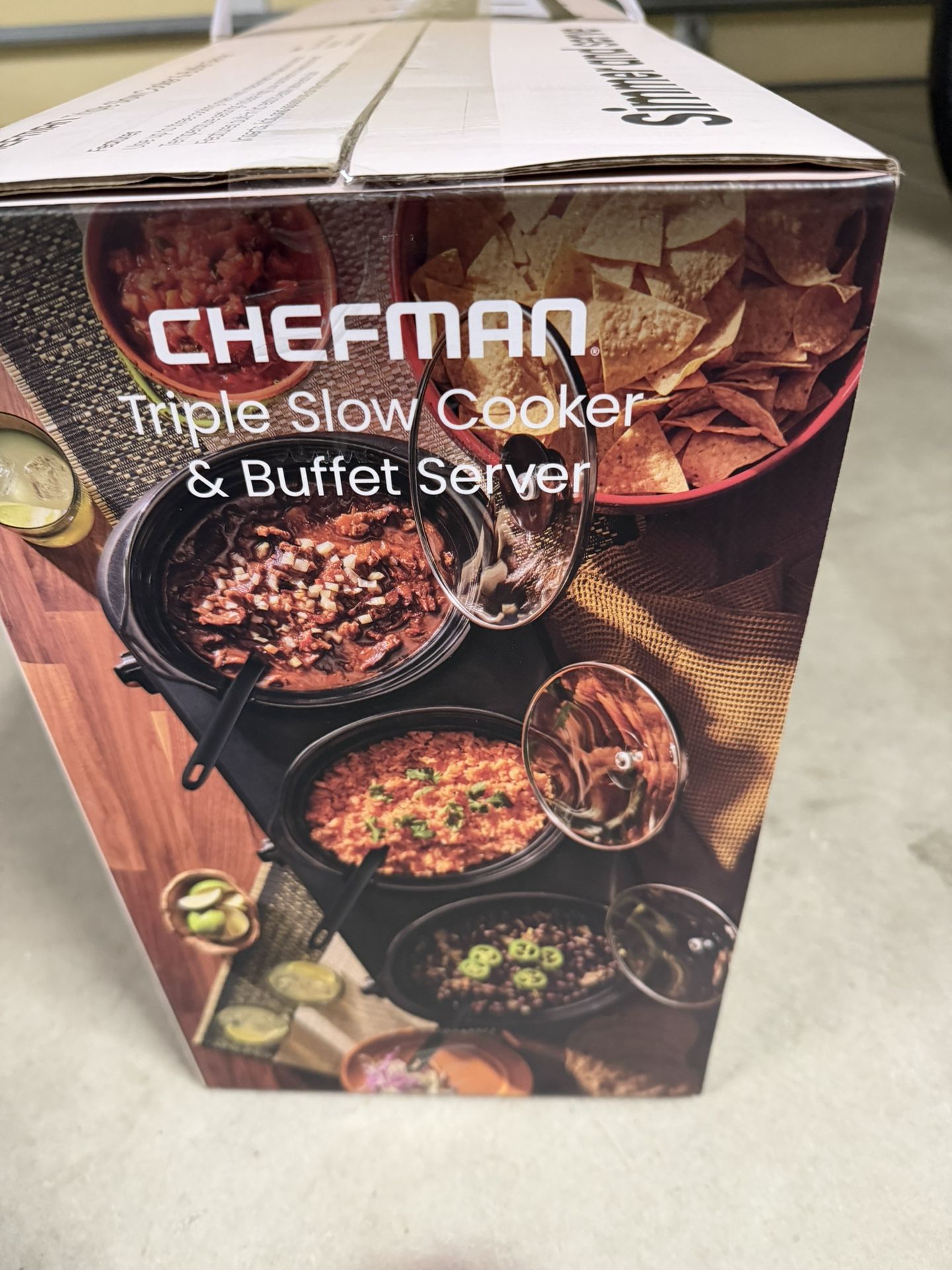 Triple Slow Cooker And Buffet Server- Brand New!