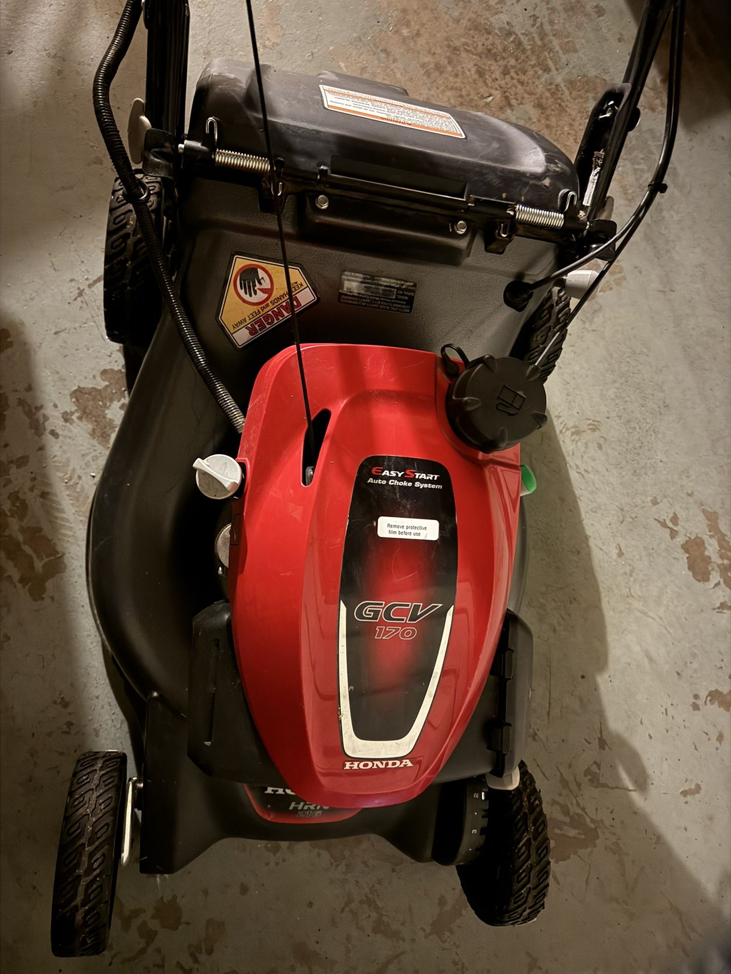 Honda HRN216 Lawnmower -electric Start - GAS Only