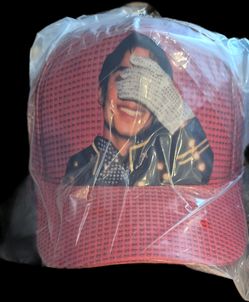 FOUR (4) "KING of POP" UNISEX Retro COMMEMORATIVE BASEBALL CAPS ..... "BRAND NEW" ..... "NEVER OPENED"