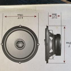 2 X  Car Door Speaker 