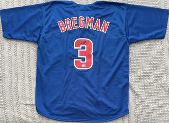 Alex Bregman Signed Chicago Cubs Custom Pro Style Jersey Beckett