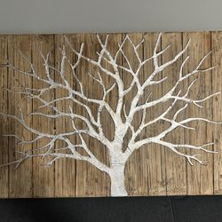 Large Art Tree Painting/Frame