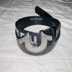 CRYSTAL HORSESHOE BUCKLE BELT